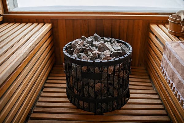 Harvia Cilindro Pro tower heater with a large 220 kg sauna rock capacity