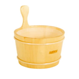 Sauna Accessory Wooden Bucket, 7 L