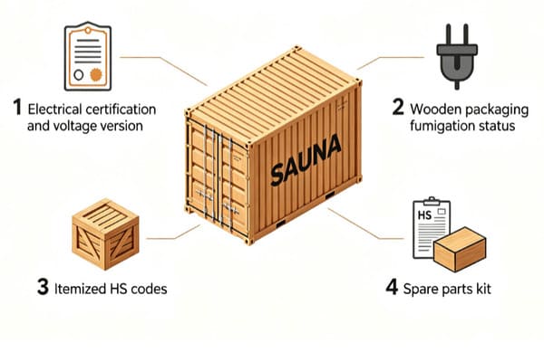 sauna equipment compliance certification checklist