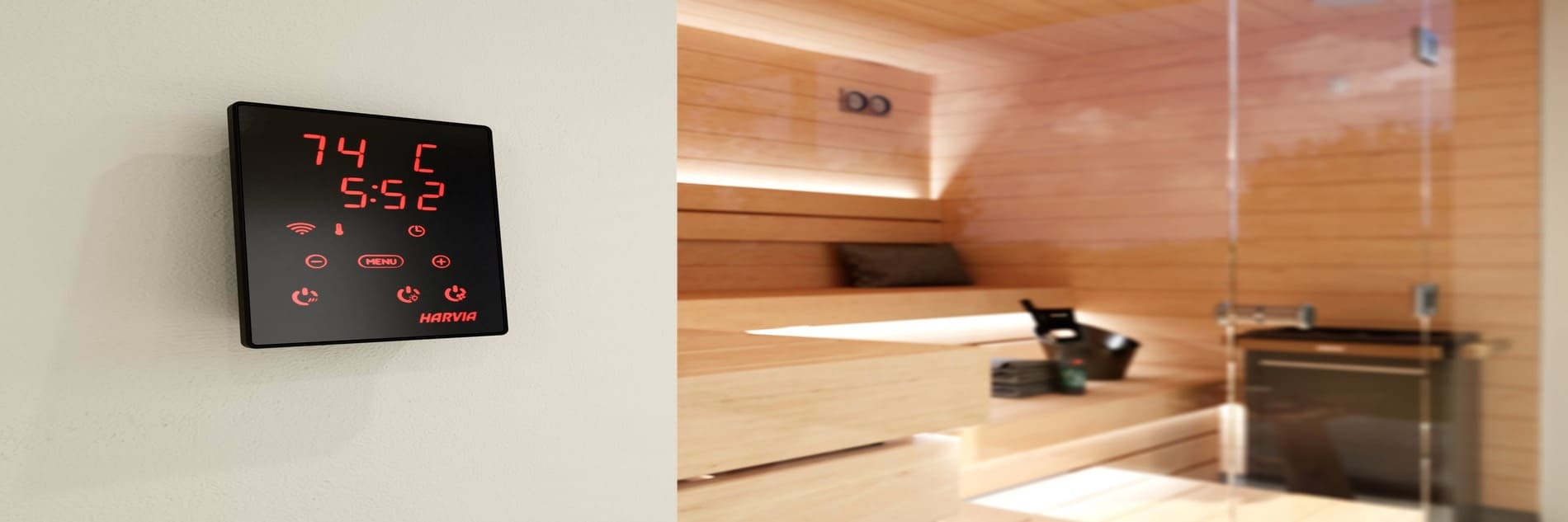 Professional sauna controller units from China — official HARVIA agent