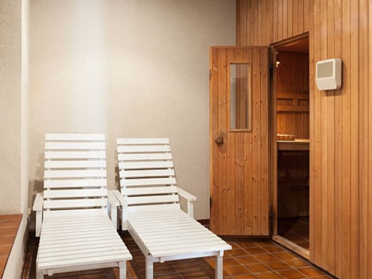 Sauna Door with Wooden Frame