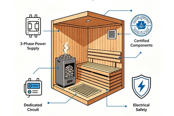 commercial sauna installation and compliance requirements