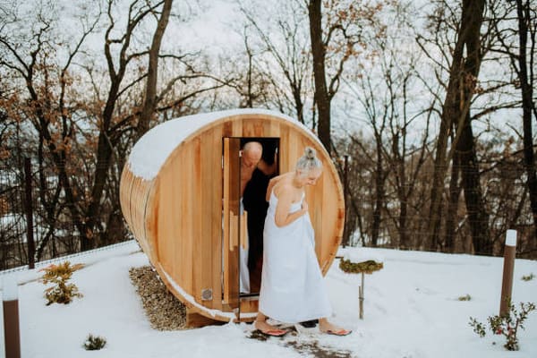 western red cedar sauna