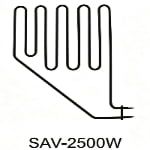 SAV sauna heater element 1500W to 3000W