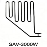 SAV sauna heater element 1500W to 3000W