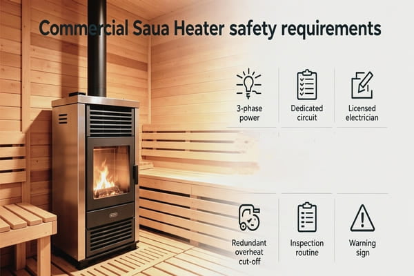 commercial sauna heater safety requirements