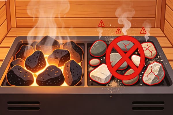 stones to avoid in sauna