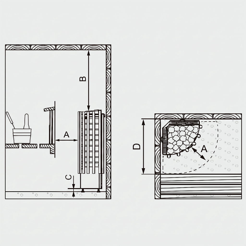 Harvia Glow Corner E Sauna Heater