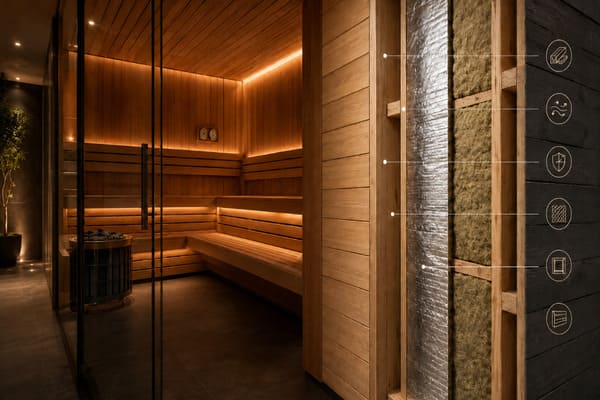 Sauna Insulation and Vapor Barrier Guide for Commercial Projects