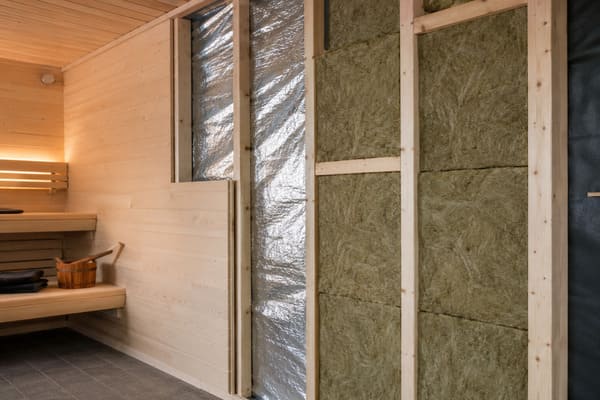 mineral wool insulation for commercial sauna walls