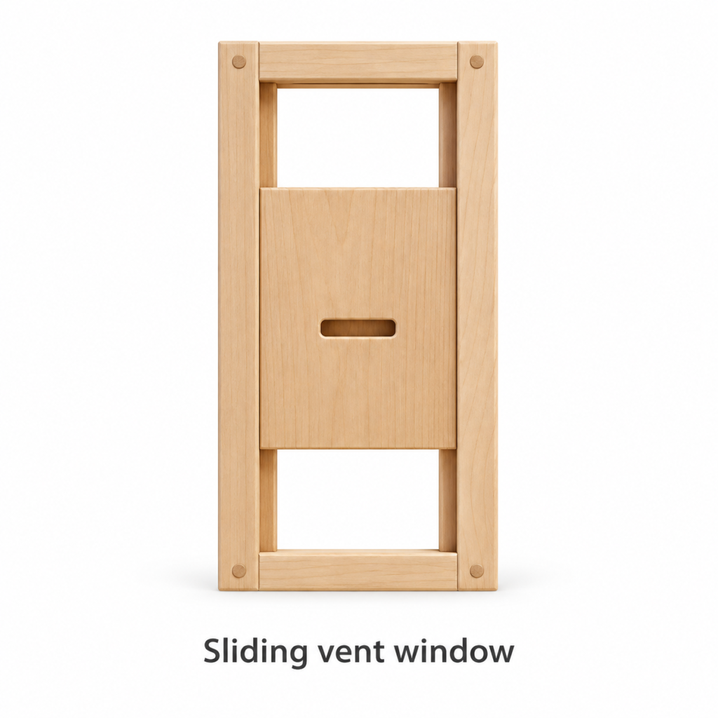 Sliding vent window