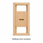 Sliding vent window