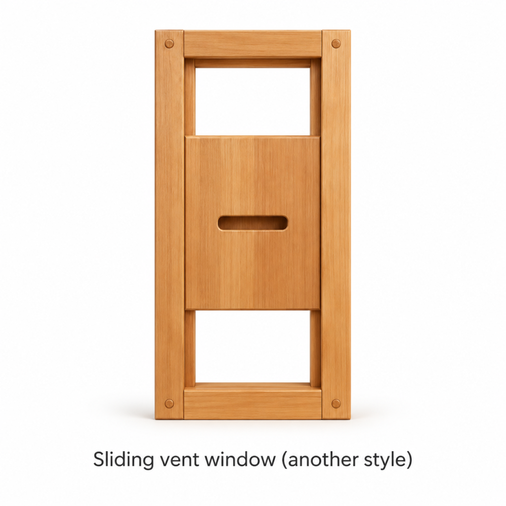 Sliding vent window