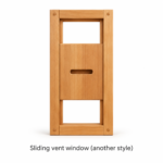 Sliding vent window