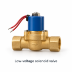 Low-voltage solenoid valve