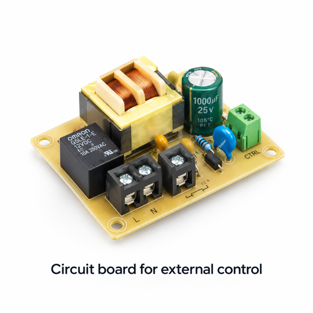 Circuit board for external control