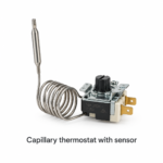Capillary thermostat with sensor