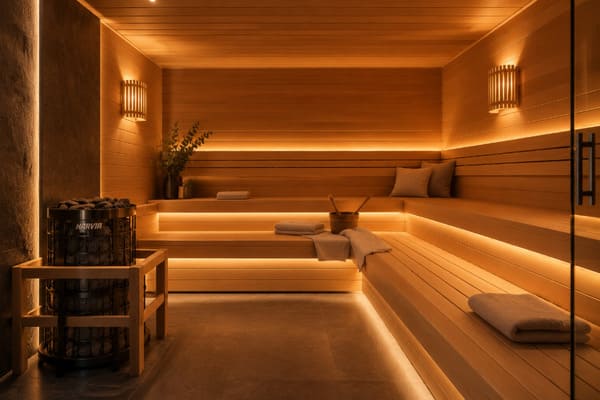 Commercial Sauna Lighting: A Buyer’s Guide to Heat-Resistant Lighting, Lamp Shades and Sensory Upgrades
