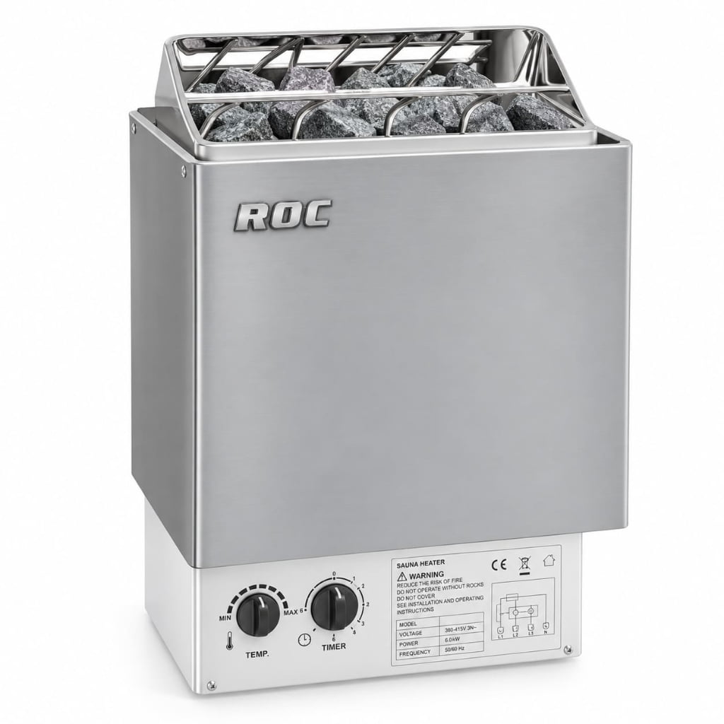 ROC SCA Stainless Steel Sauna Heater (Built-in Control)