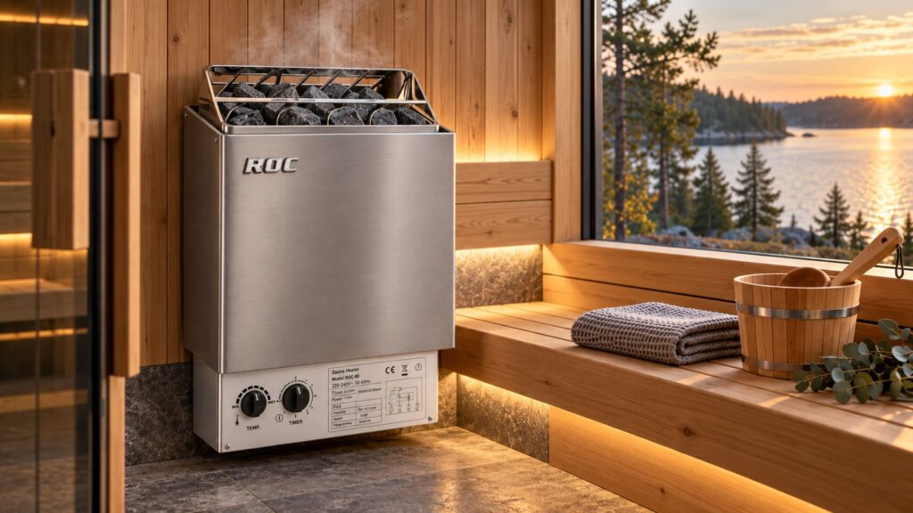 ROC SCA Stainless Steel Sauna Heater (Built-in Control)