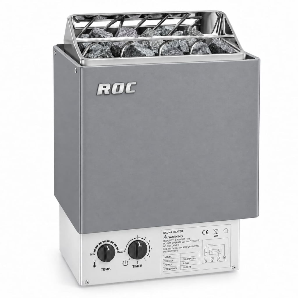 ROC SCA Wall-Mounted Sauna Heater (Built-in Control)