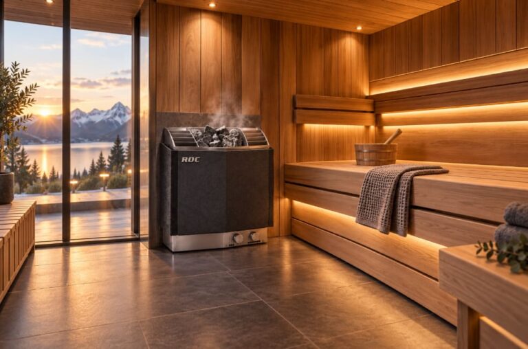 ROC SE Flocked-Panel Sauna Heater (Built-in Control)