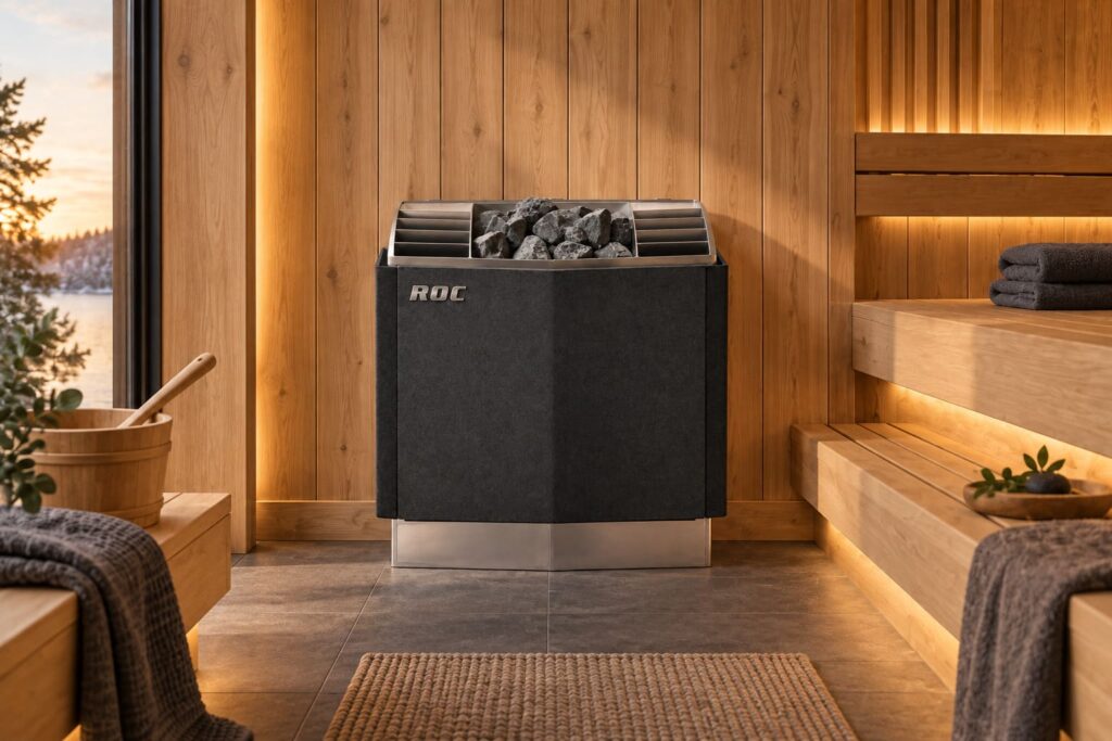 ROC SK and SD Flocked-Panel Sauna Heater (External Control)