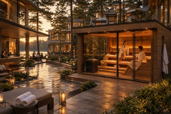 commercial modular sauna prefab units for hotel and multi-site projects