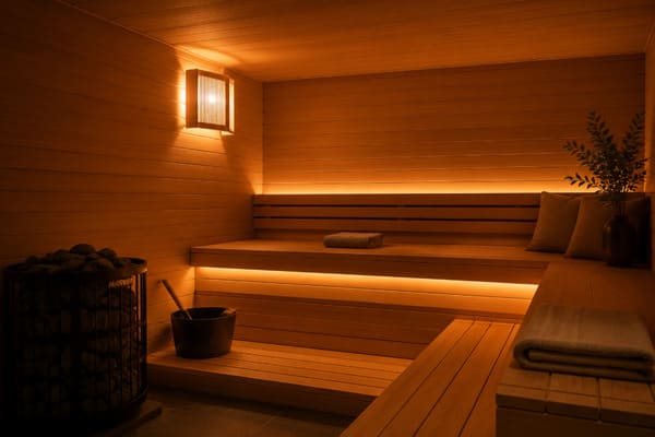 heat-resistant sealed waterproof sauna light for commercial installations