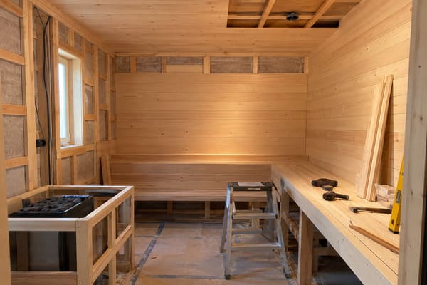 sauna panelling and cladding quantity calculation for commercial sauna projects
