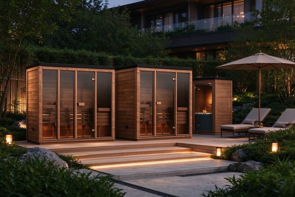 Rectangular saunas